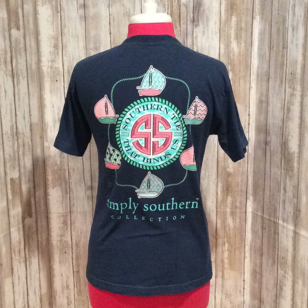 ⛵️ GREAT CONDITION “SIMPLY SOUTHERN” SS TEE